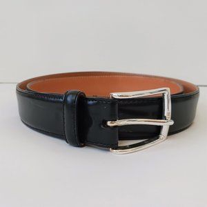 Martin Dingman Men's Smith 2 Buckle Coachman Leather Belt Black 10050 Size 42